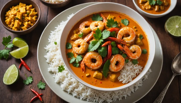 curry de crevettes thai