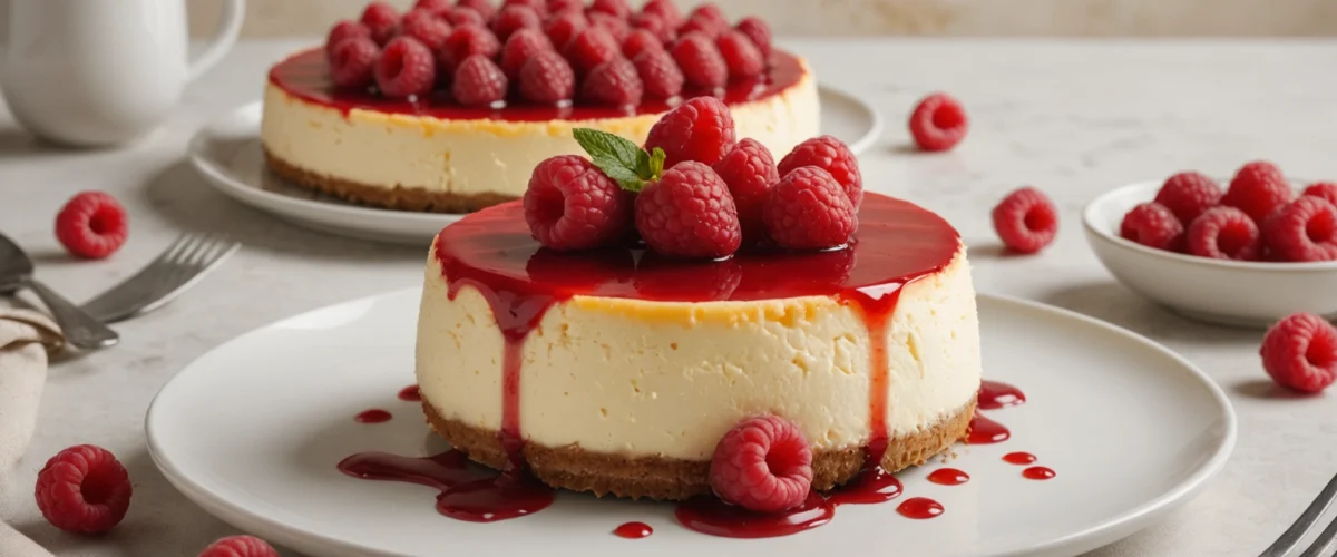 cheesecake coulis framboise